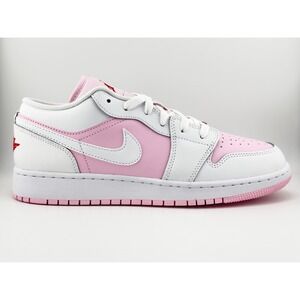 Nike Air Jordan 1 Low Pink Foam Valentines Day 553560-608 GS & Women's Size NEW